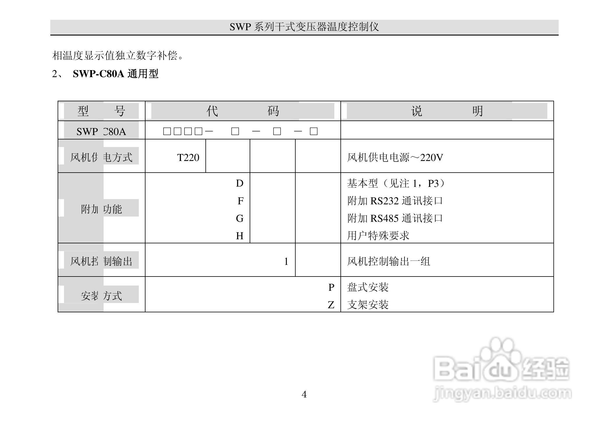 昌晖干式变压器温度智能控制仪说明书:[1]