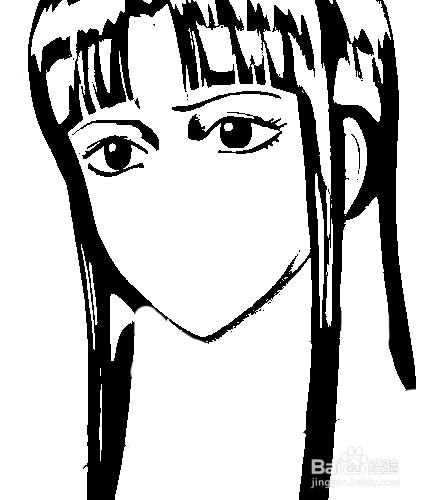 简笔画-如何画Q版人物银魂阿音的简笔画