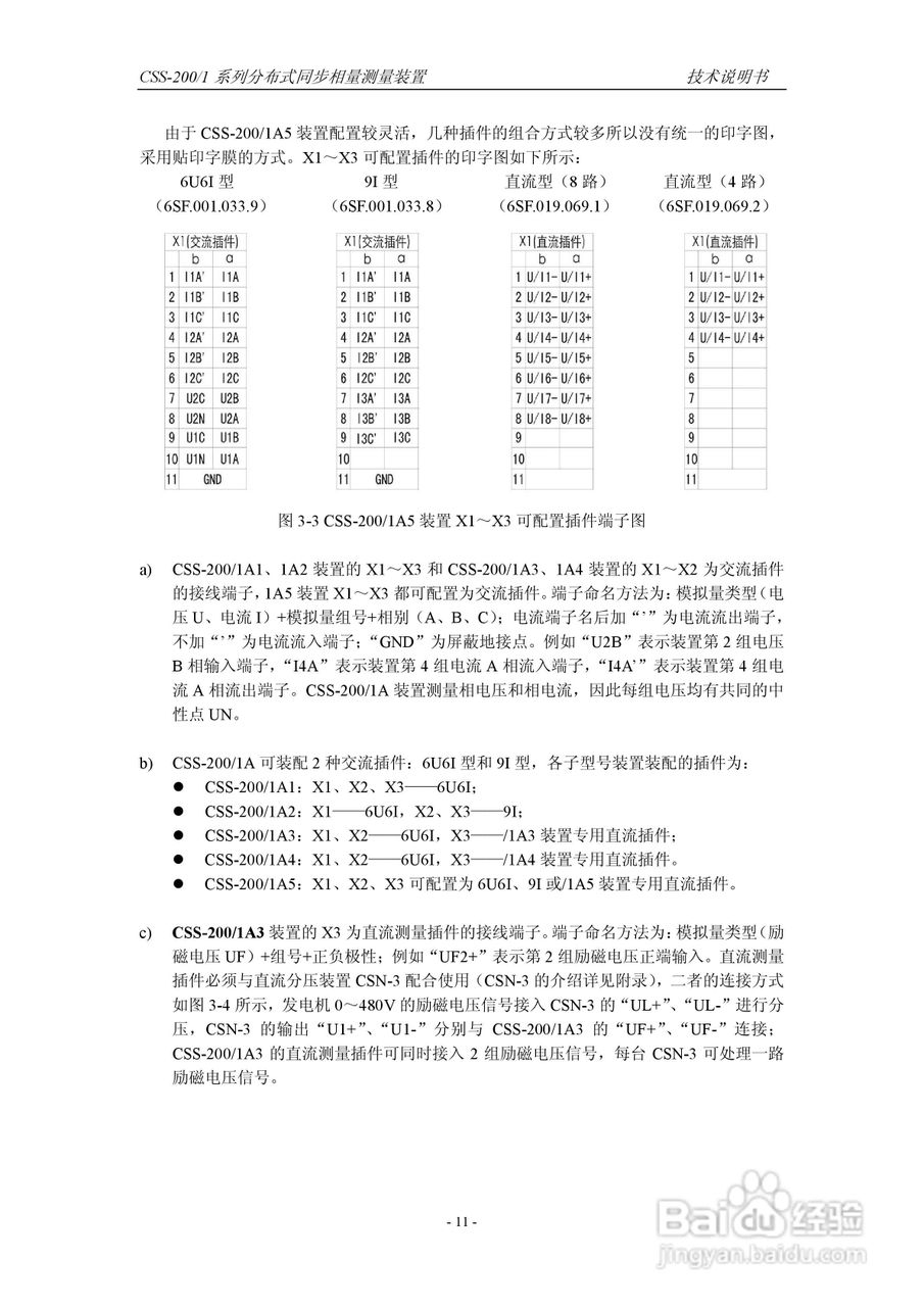 四方CSS-200/1D分布式同步相量测量装置技术说明书:[2]