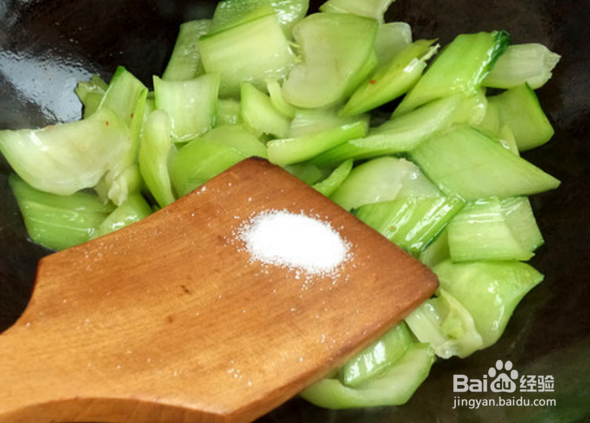 腊肠炒油菜怎么制做