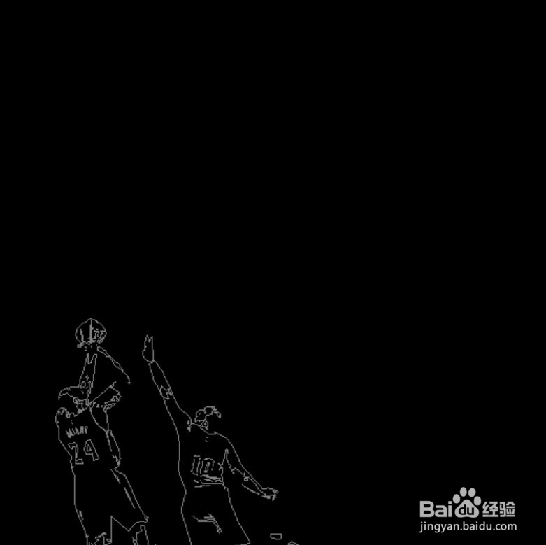 科比后仰跳投简笔画