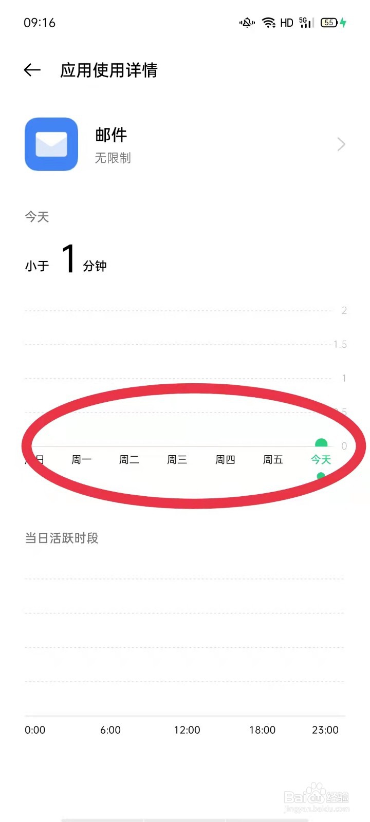 oppo手机怎么查看邮件使用时长