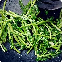 蒜炒茼蒿的做法