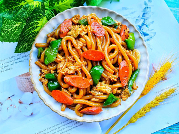 青椒火腿土豆粉