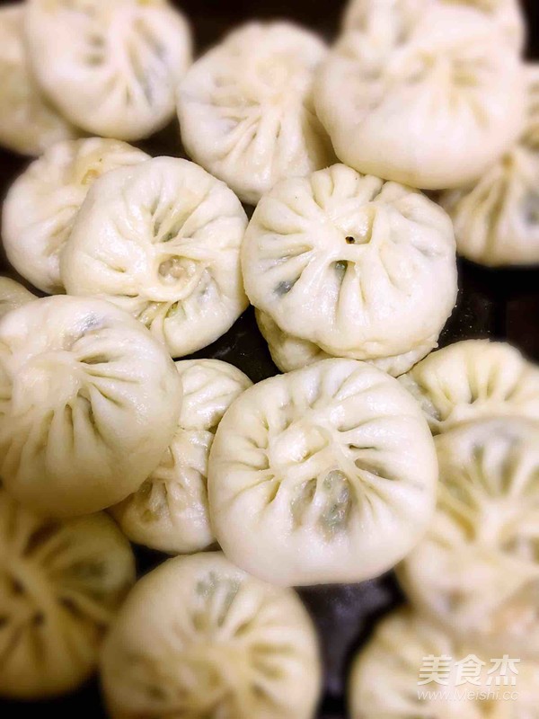 青菜香菇素包子