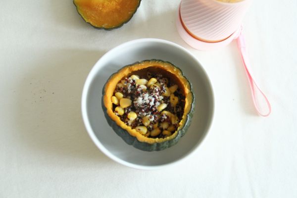 南瓜玉米藜麦牛奶羹