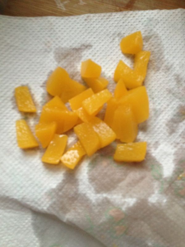 黄桃巧克力戚风裸蛋糕