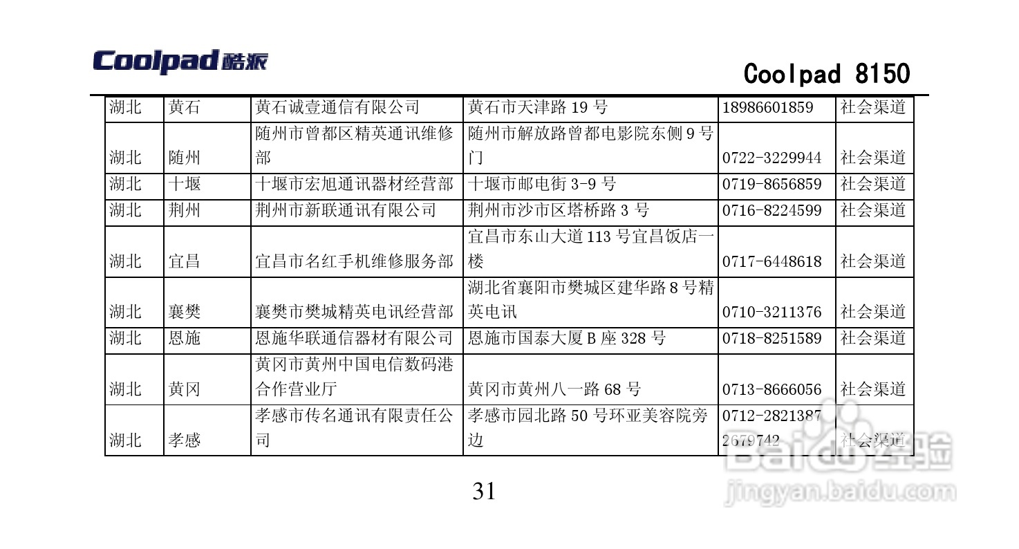 酷派 Coolpad 8150手机说明书:[8]