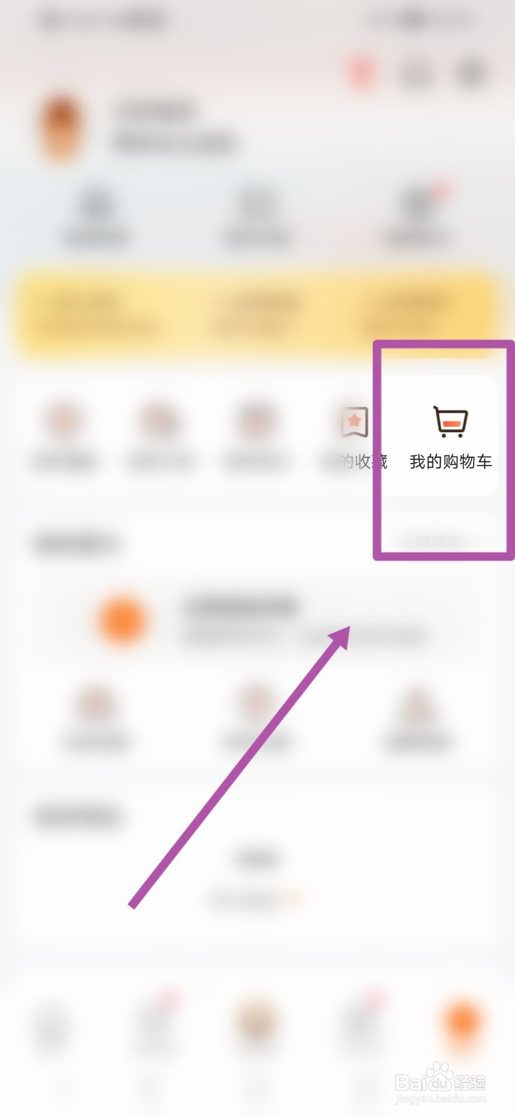 平安好车主怎么查看我的购物车
