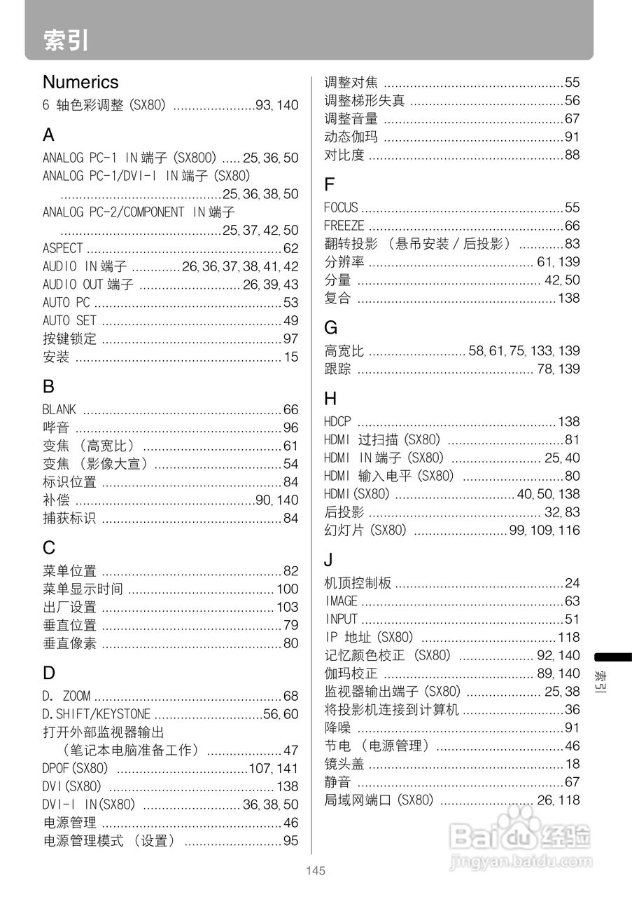佳能SX80投影仪使用说明书:[15]