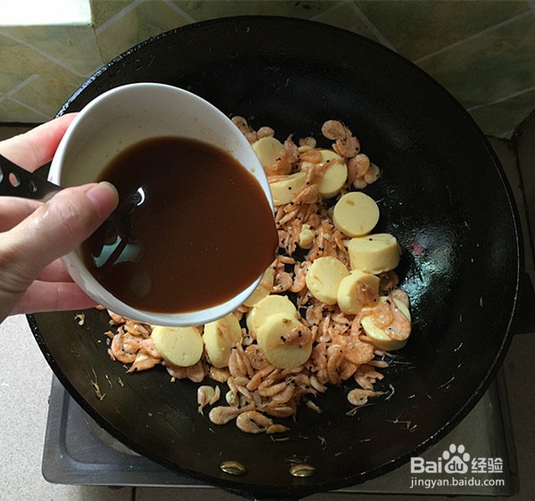 日本豆腐烩磷虾的做法