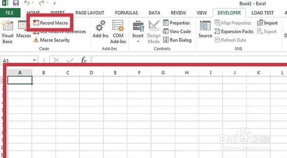 如何录制宏excel