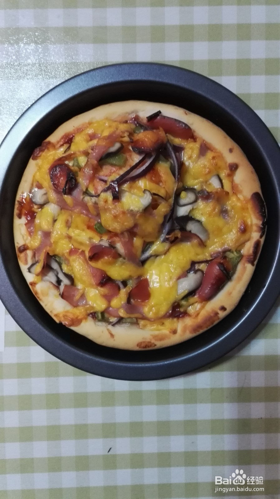 <b>在家做美味披萨：芝士火腿披萨</b>