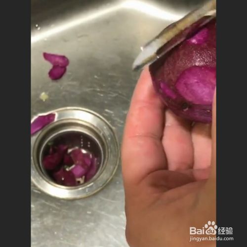 紫薯水果沙做法教程