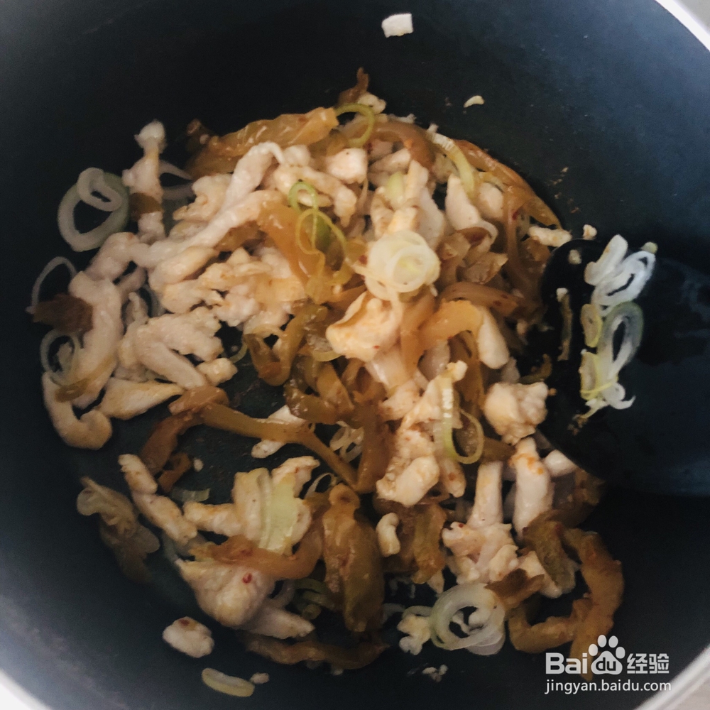 新手适合做的榨菜鸡丝米线