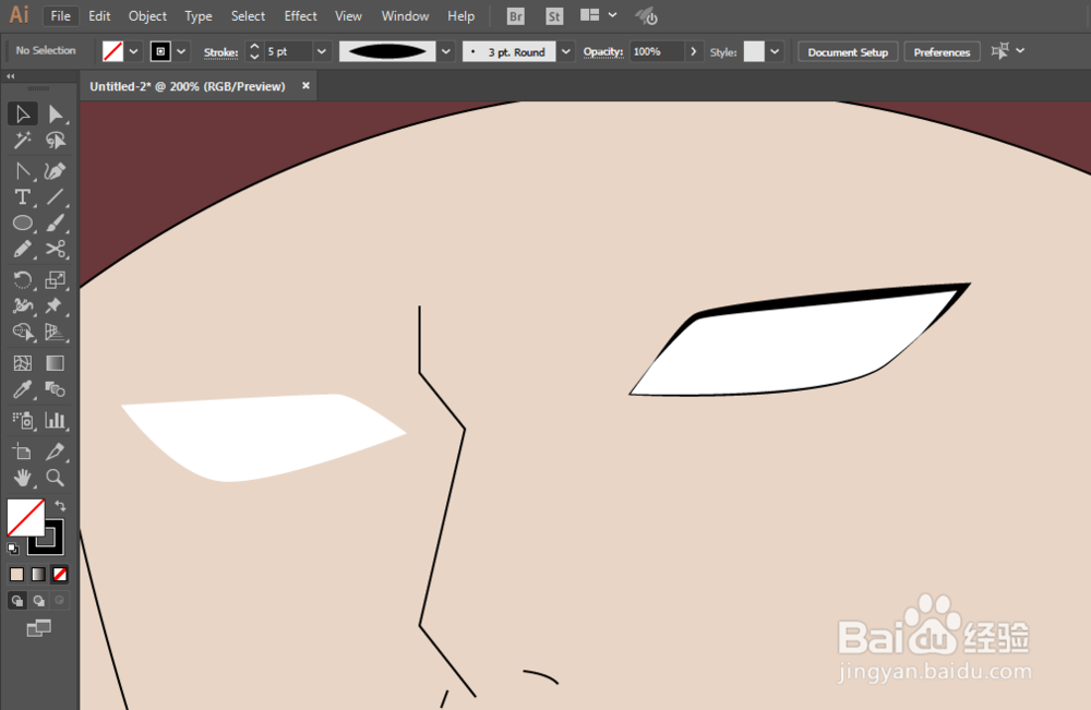 如何用ILLUSTRATOR绘制航海王鹰眼