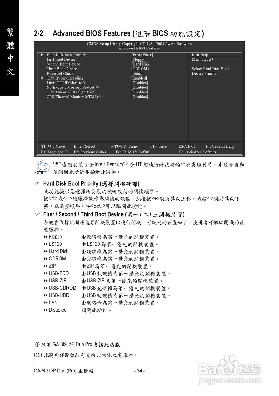 技嘉GA-8I915P Duo (Rev 1.x)型主板说明书:[4]