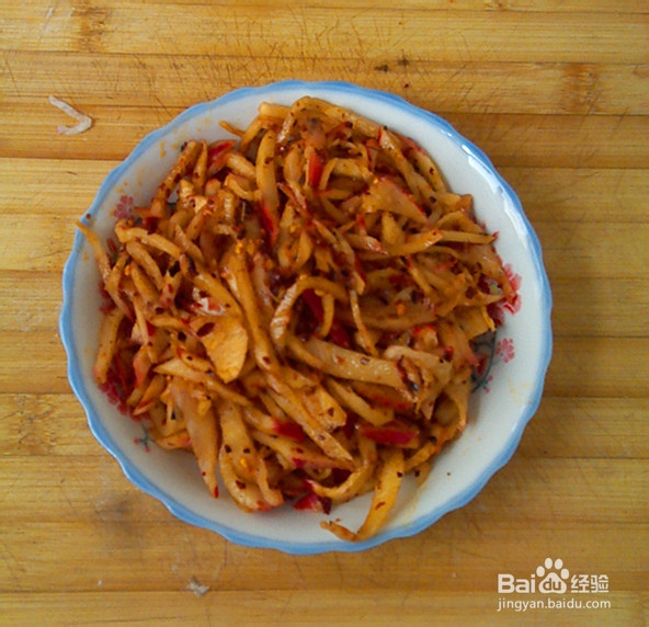 凉拌水萝卜的做法