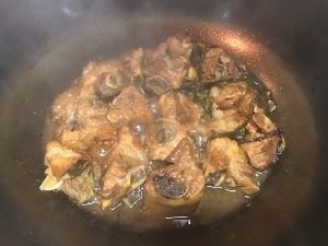 美味的葱烧排骨