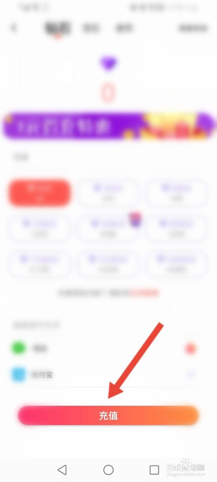 PP语音软件中怎么进行充值