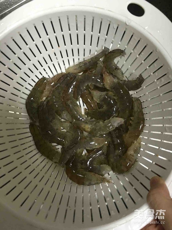 姜葱炒蒜蓉虾