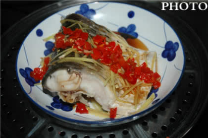 剁椒豉汁蒸草鱼段