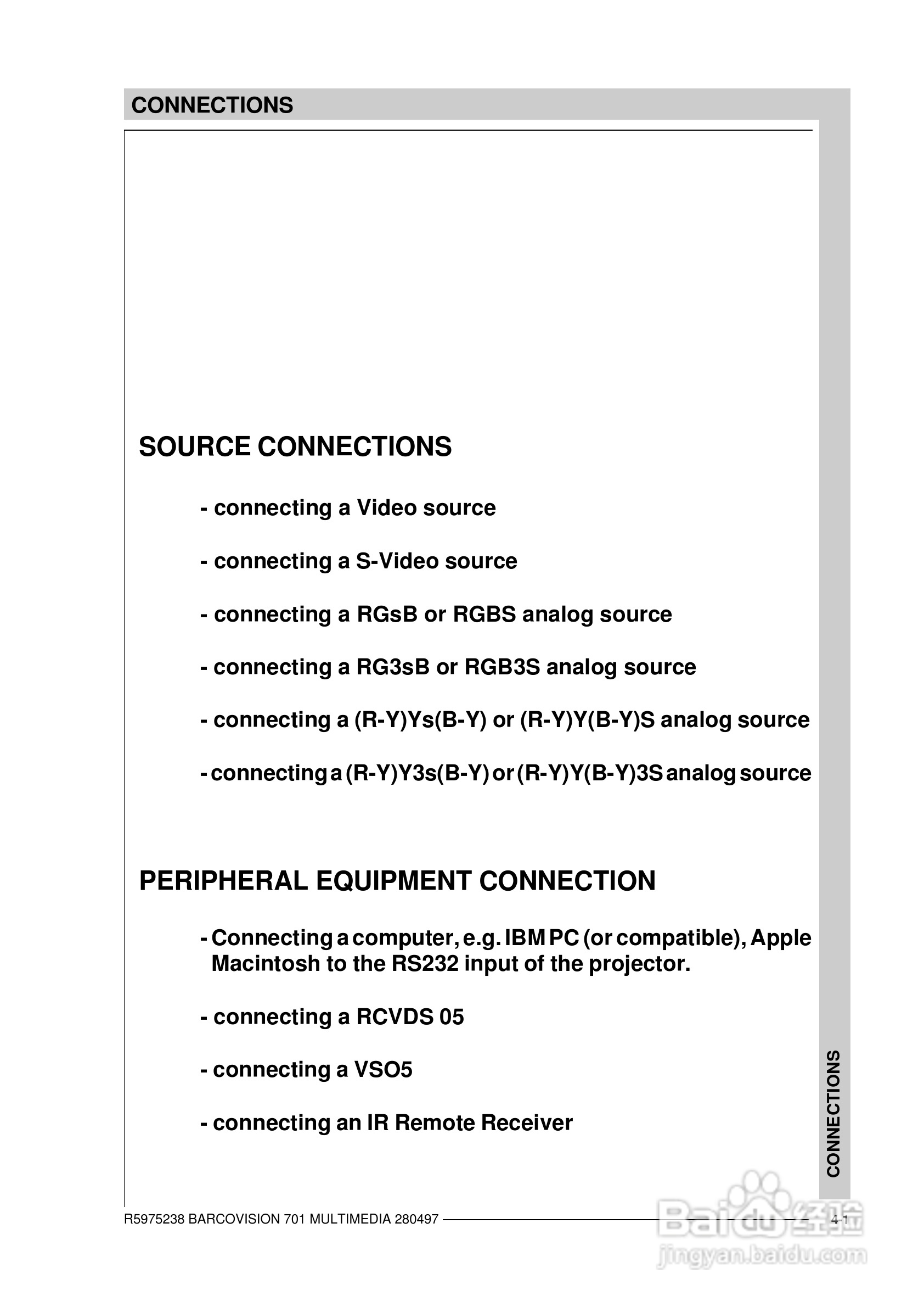 Barco巴可 VISION 701投影机说明书:[3]