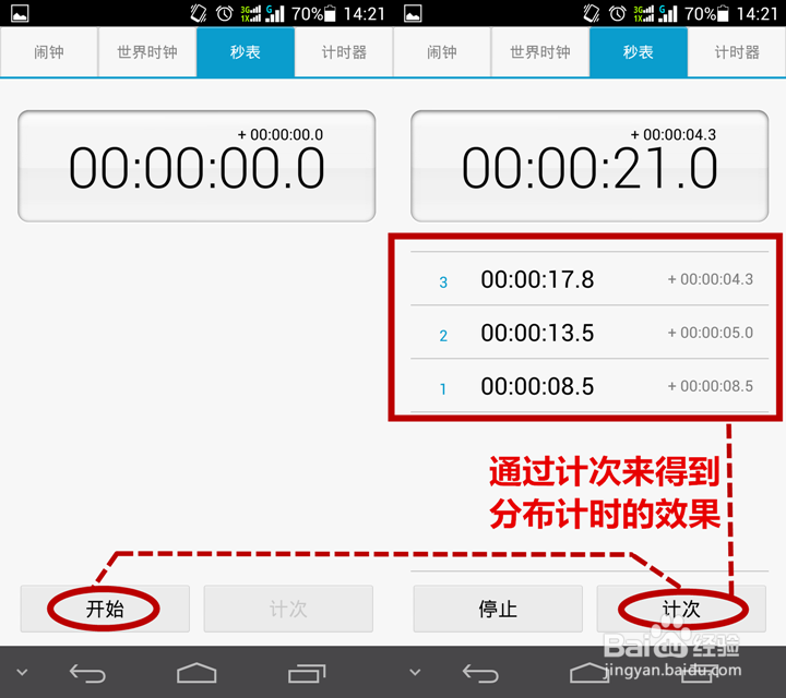 华为P6的闹钟、世界时钟、秒表和计时器操作方式