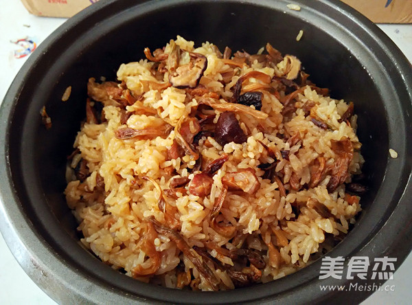 香菇豆干煲仔饭