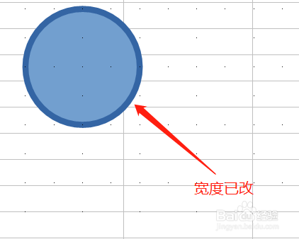 LibreOffice Calc如何调节图形边框的宽度？