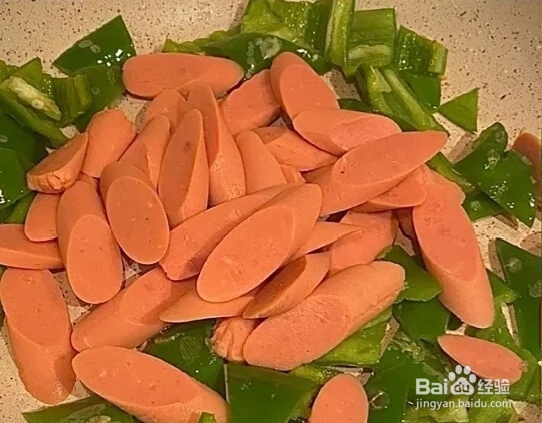 青椒火腿炒鸡蛋