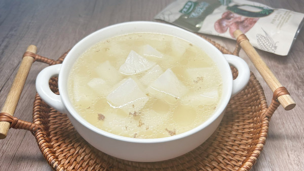 松茸白萝卜牛排骨汤