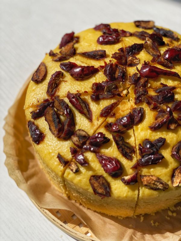 玉米面红枣发糕