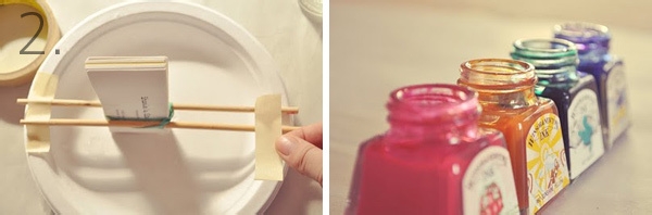 怎样制作漂亮的手工染色名片