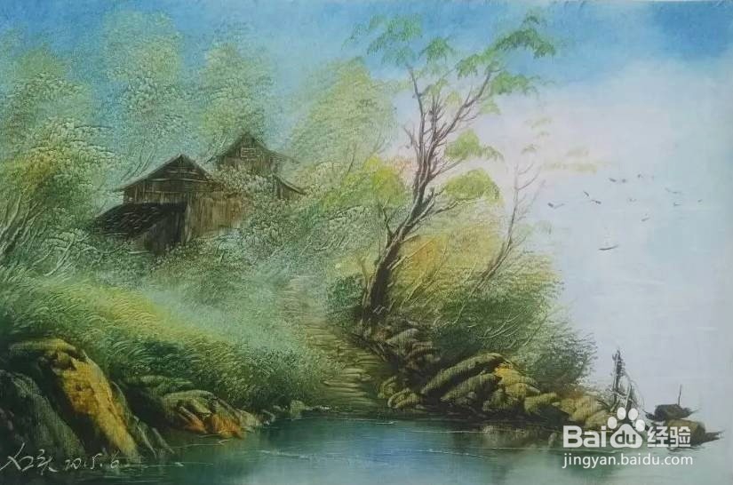 山水画刀画小路欣赏