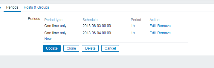 如何在zabbix的维护周期中增加周期？