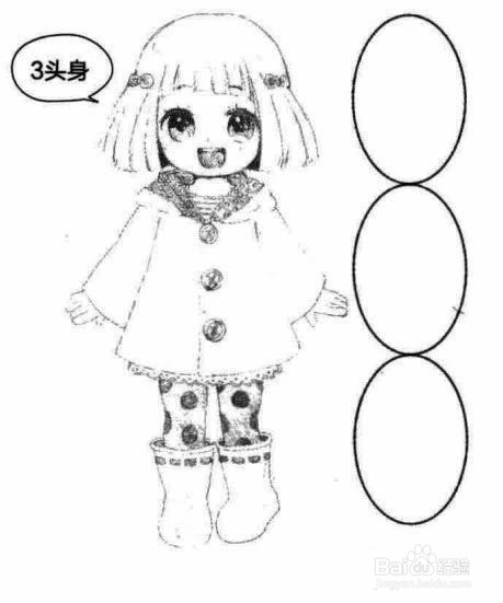 动漫美少女头身比例怎么画