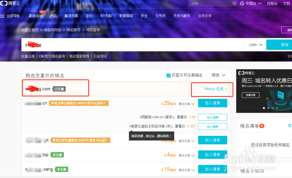 怎么查询域名到期的时间