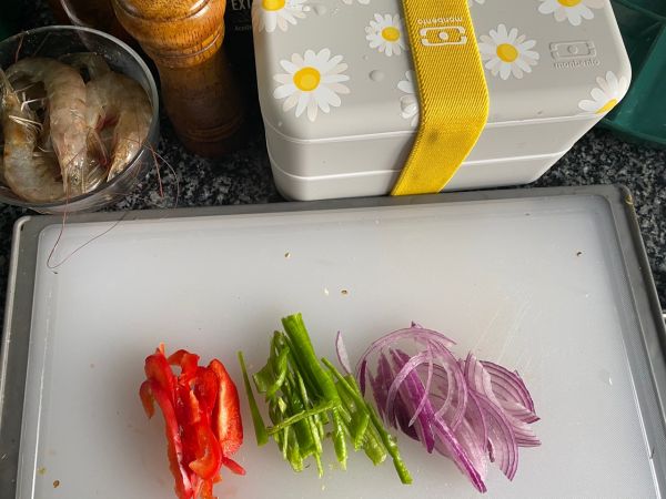 野餐便当虾仁意面