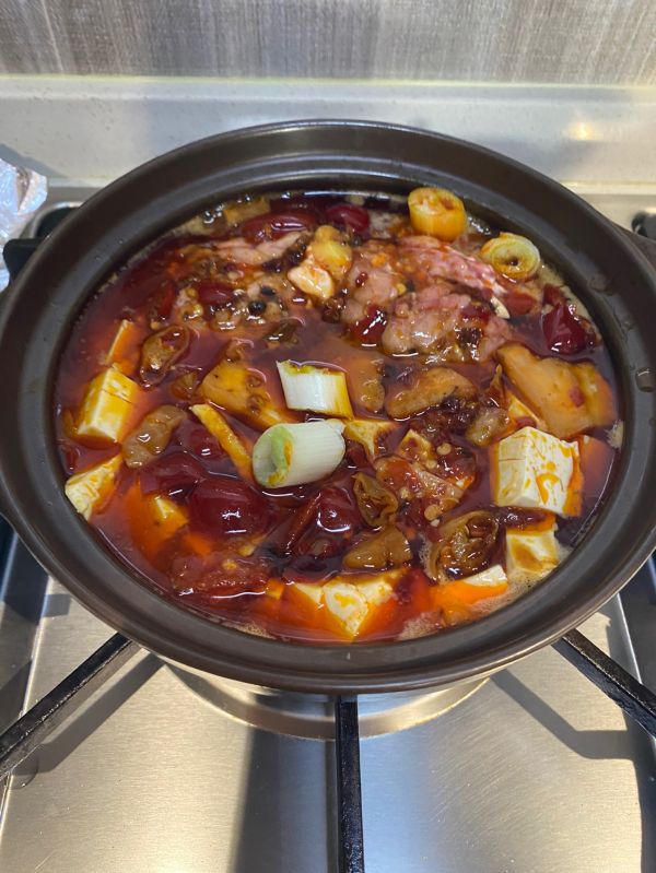 泡椒猪脑花烧豆腐