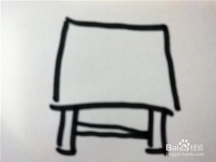 怎么样用简笔画画桌子