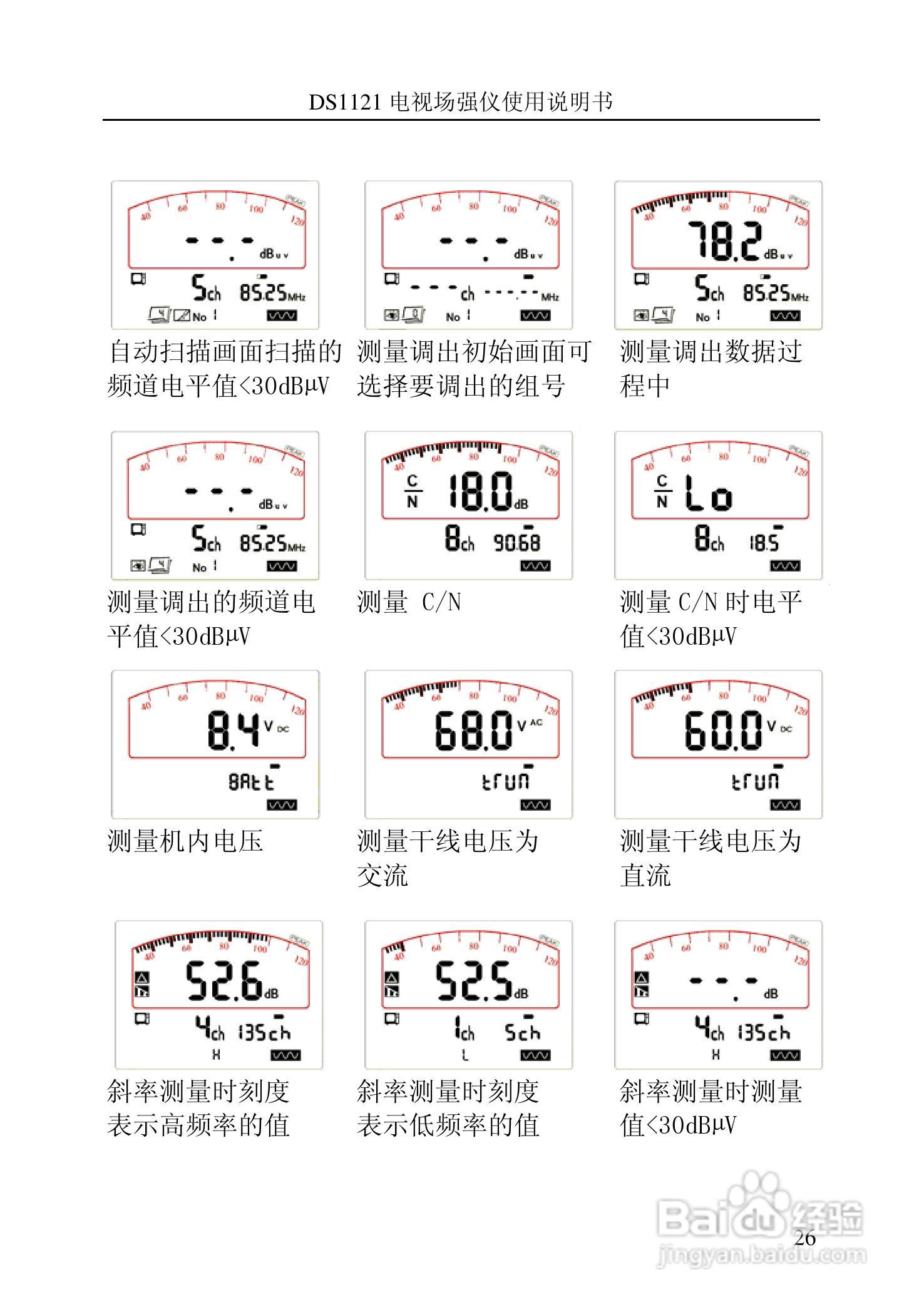 DS1120信号电平表（电视场强仪）说明书:[4]