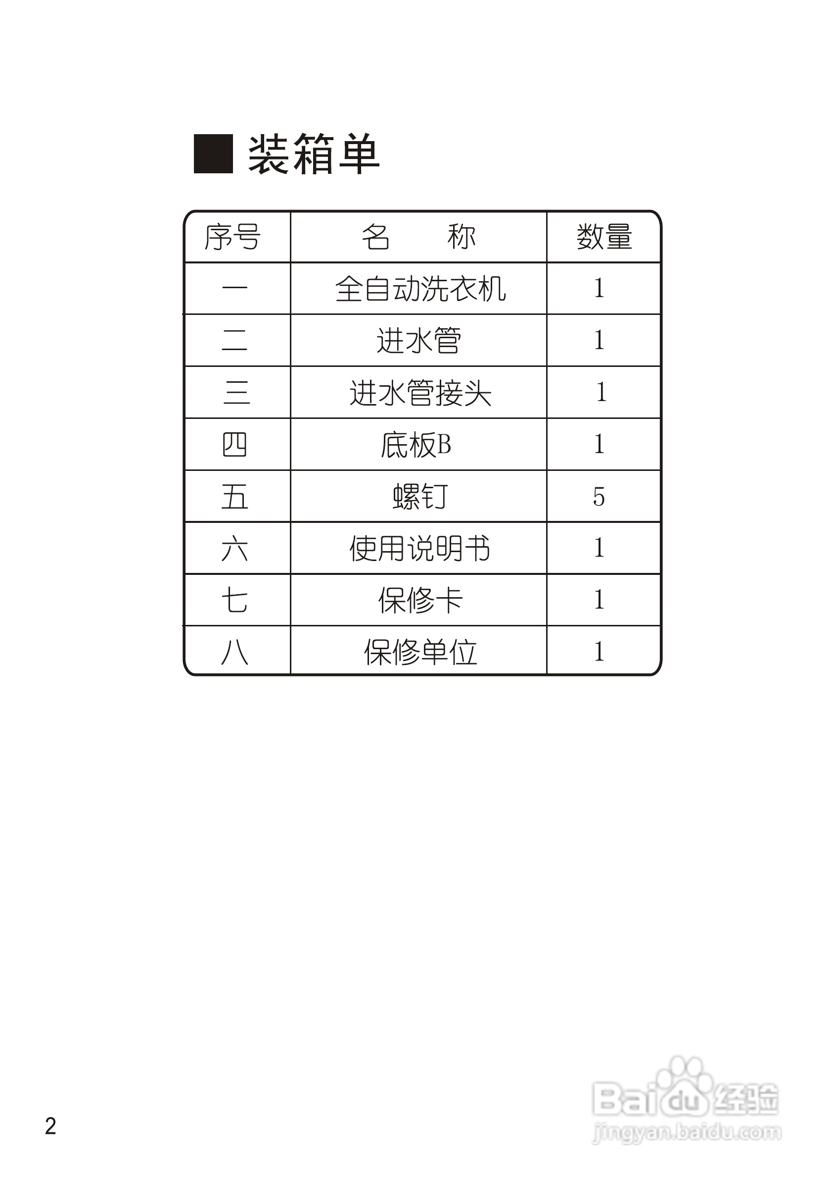 松下XQB52-Q520U洗衣机使用说明书:[1]