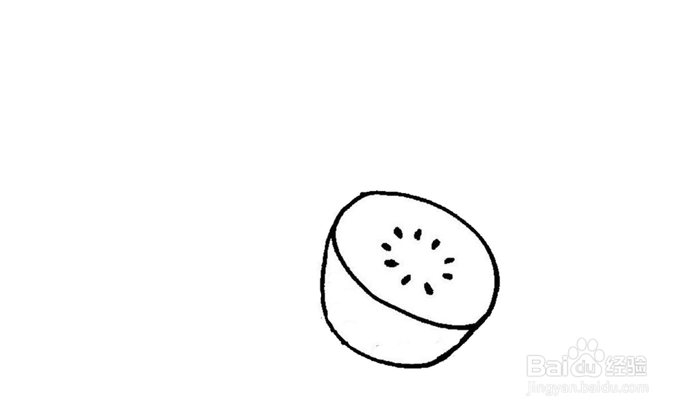 如何画一个好吃的猕猴桃？