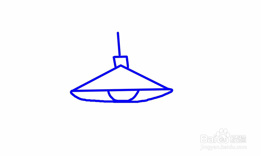 简笔画吊灯如何画