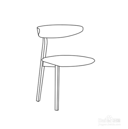 如何画休闲椅子简笔画