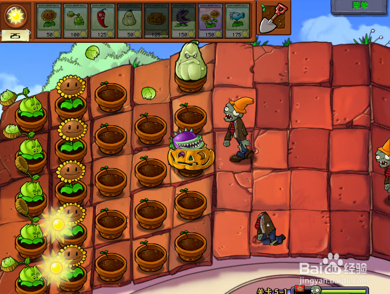 植物大战僵尸屋顶模式攻略