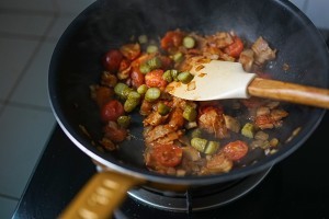 培根酸豆薄荷天使面的做法
