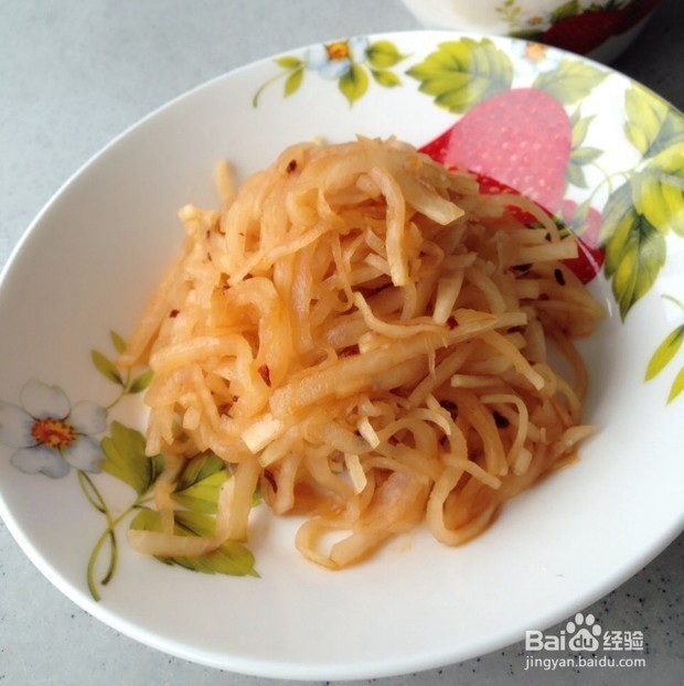 凉拌白萝卜丝的制作方法