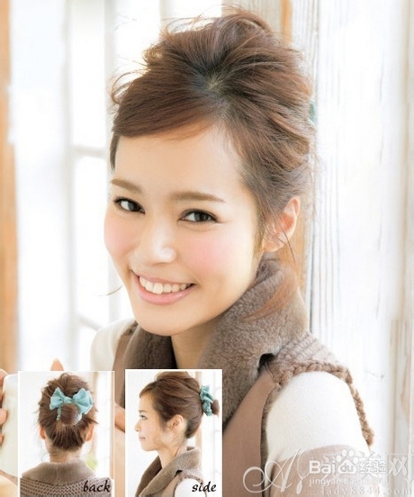 实用的夏日短发扎发教程 3分钟速成